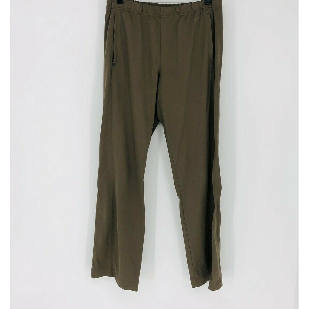 Nike Golf Tan Elastic Waist Stretch Golf Pants Women's Size M 8-10 Performance